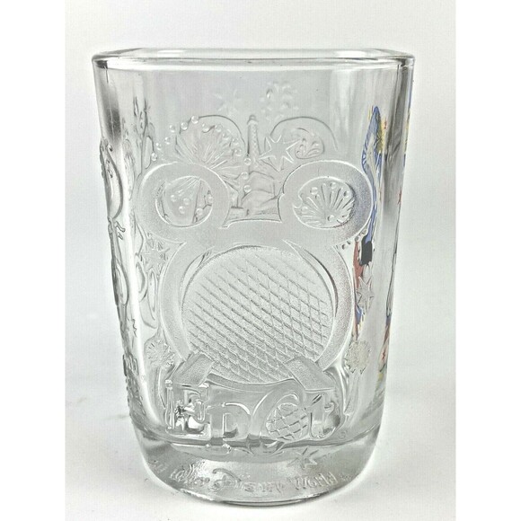 Disney World Fantasia Mickey McDonalds Square Glass Epcot 2000 Celebration Magic - Picture 4 of 7